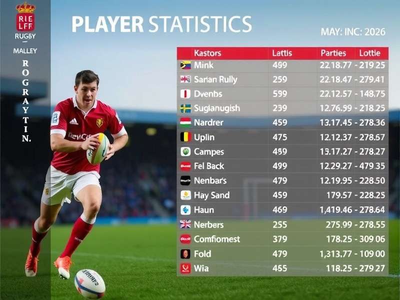 Rugby Royalty IN Player Statistics Chart